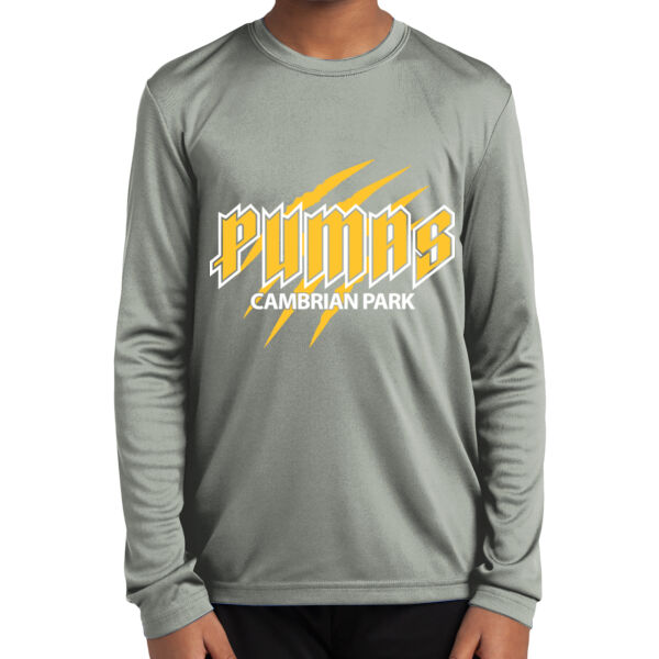 Pumas Baseball - Youth Long Sleeve PosiCharge Competitor Tee Thumbnail