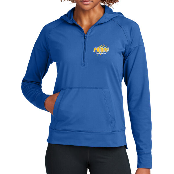 Pumas Baseball Ladies Sport Wick Stretch 1/2 Zip Hoodie Thumbnail